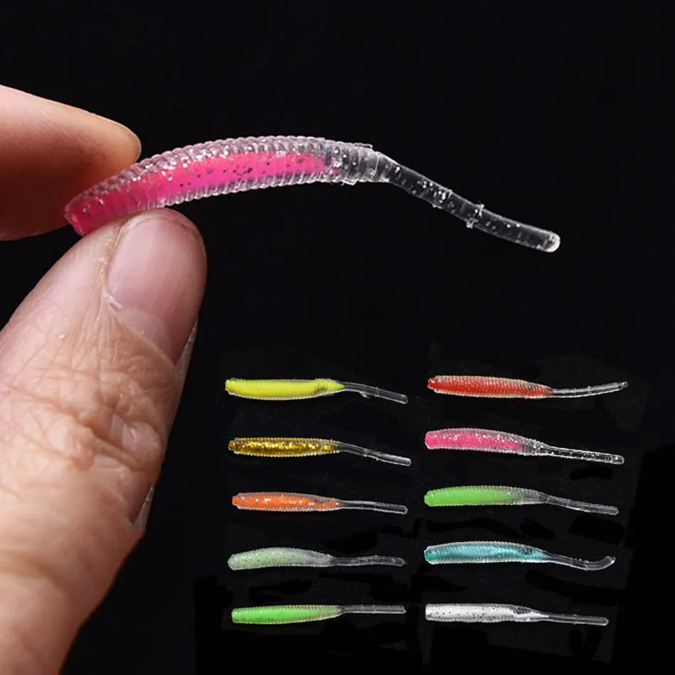 10pcs a bag 5cm 0.43g small fish soft lure bait , grub maggot worm soft rooting fishing tackle
10pcs a bag 5cm 0.43g small fish soft lure bait , grub maggot worm soft rooting fishing tackle