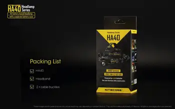 2018 NITECORE HA40 headlamp CREE XM-L2 U2 LED max 1000 lumen beam distance 182 meter AA battery head light outdoor headlight
2018 NITECORE HA40 headlamp CREE XM-L2 U2 LED max 1000 lumen beam distance 182 meter AA battery head light outdoor headlight