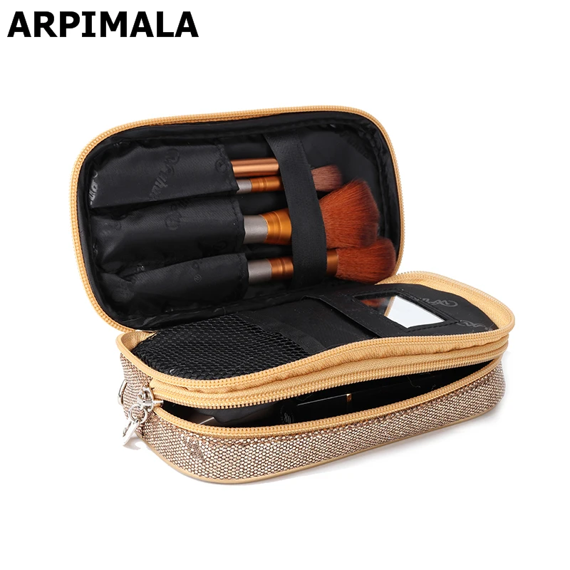 ARPIMALA Sequins Makeup Bag Women Luxury Cosmetic Bags Necessaries Travel Makeup Case Brush Pouch Beauty Kit Toiletry Organizer
ARPIMALA Sequins Makeup Bag Women Luxury Cosmetic Bags Necessaries Travel Makeup Case Brush Pouch Beauty Kit Toiletry Organizer