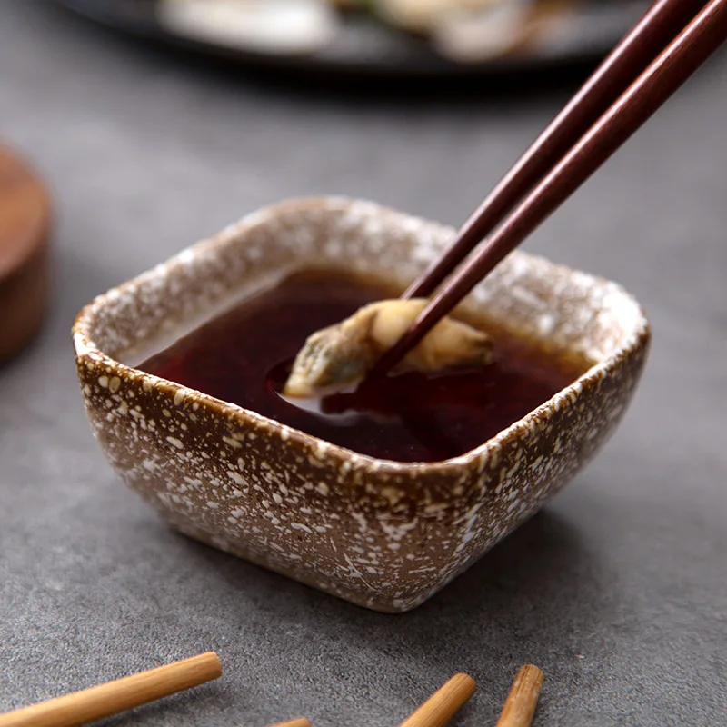 Japanese Style Square Saucer Home Soy Sauce Dish Creative Ceramic Tableware Dish Sauce Plate
Japanese Style Square Saucer Home Soy Sauce Dish Creative Ceramic Tableware Dish Sauce Plate