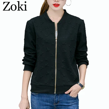 Zoki Fashion Korean Women Jacket Spring Autumn Slim Long Sleeve Female Thin Baseball Coat Casual Zipper Bomber Jacket Plus Size
Zoki Fashion Korean Women Jacket Spring Autumn Slim Long Sleeve Female Thin Baseball Coat Casual Zipper Bomber Jacket Plus Size
