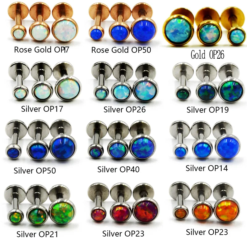 1Pcs 16g Internal Thread Opal Stone Labret Monroe Lip Stud Ring Opal Ear Cartilage Tragus Helix Earring Piercing Body Jewelry
1Pcs 16g Internal Thread Opal Stone Labret Monroe Lip Stud Ring Opal Ear Cartilage Tragus Helix Earring Piercing Body Jewelry