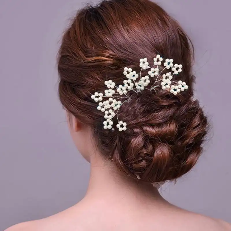 Wedding Hair Pins For Women Hair Accessories White Pearl Hair Pin