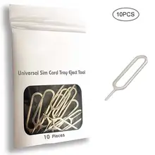 New 10pcs Slim Sim Card Tray Pin Eject Removal Tool Needle Opener Ejector For Most Smartphone Card Cutter Pin Opener Removal
New 10pcs Slim Sim Card Tray Pin Eject Removal Tool Needle Opener Ejector For Most Smartphone Card Cutter Pin Opener Removal