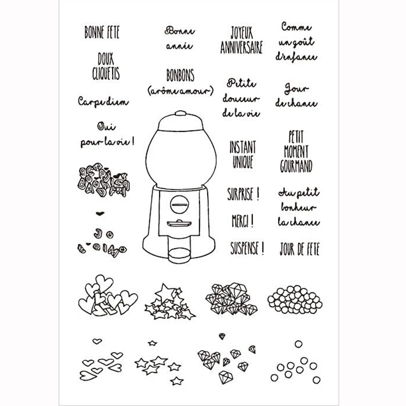 FeLicearts different shape candy silicone clear stamps for scrapbooking albulm photo decorative rubber stamps sheet
FeLicearts different shape candy silicone clear stamps for scrapbooking albulm photo decorative rubber stamps sheet