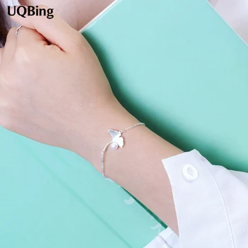 Free Shipping Pure 925 Sterling Silver Ginkgo Pearl Bracelets Jewelry Srebrna bransoletka pulsera de plata
Free Shipping Pure 925 Sterling Silver Ginkgo Pearl Bracelets Jewelry Srebrna bransoletka pulsera de plata