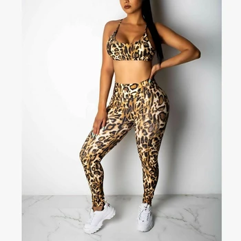 Women 2PCS Leopard Clothes Sets Lady Casual Leisure Suits Sportswear Slim Fitness Crop Tops Bra+Leggings Pants Workout Tracksuit
Women 2PCS Leopard Clothes Sets Lady Casual Leisure Suits Sportswear Slim Fitness Crop Tops Bra+Leggings Pants Workout Tracksuit