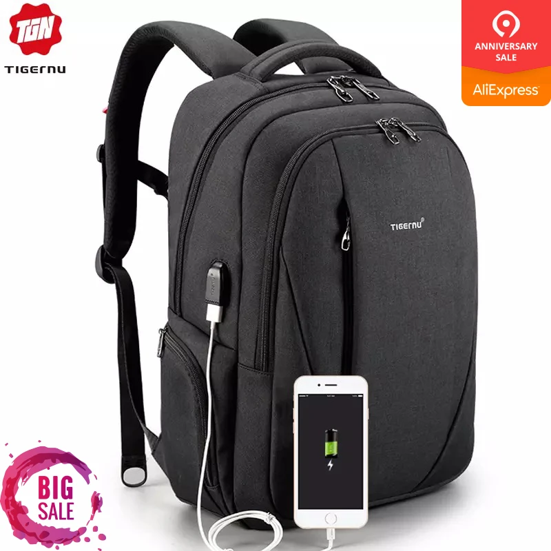 Tigernu USB Waterproof Anti Theft Backpacks for Men 15.6 inch Laptop Male Backpack for Travel School Bags for Teenager Mochila
Tigernu USB Waterproof Anti Theft Backpacks for Men 15.6 inch Laptop Male Backpack for Travel School Bags for Teenager Mochila