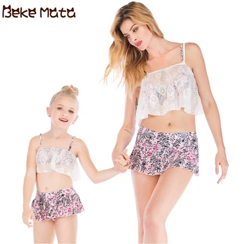 Mother And Daughter Swimsuits Mommy And Me Clothes 2020 New Lace Floral Mom Daughter Swimwear Bikini Suit Family Look Clothing
Mother And Daughter Swimsuits Mommy And Me Clothes 2020 New Lace Floral Mom Daughter Swimwear Bikini Suit Family Look Clothing