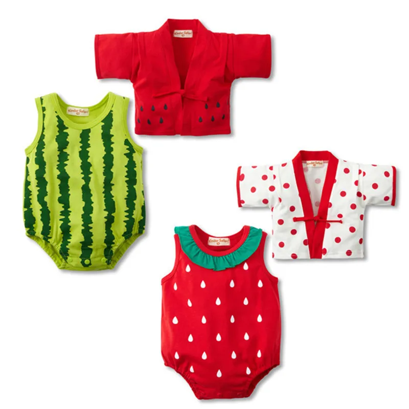Summer baby romper fruit two-piece baby clothes infant boy girl strawberry watermelon jumpsuit toddler cute costume
Summer baby romper fruit two-piece baby clothes infant boy girl strawberry watermelon jumpsuit toddler cute costume