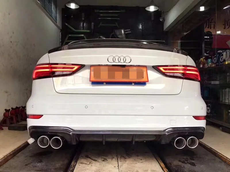 2017 M Style Carbon Fiber Rear Diffuser Lip spoiler For Audi A3 S-LINE S3 Sedan only
2017 M Style Carbon Fiber Rear Diffuser Lip spoiler For Audi A3 S-LINE S3 Sedan only