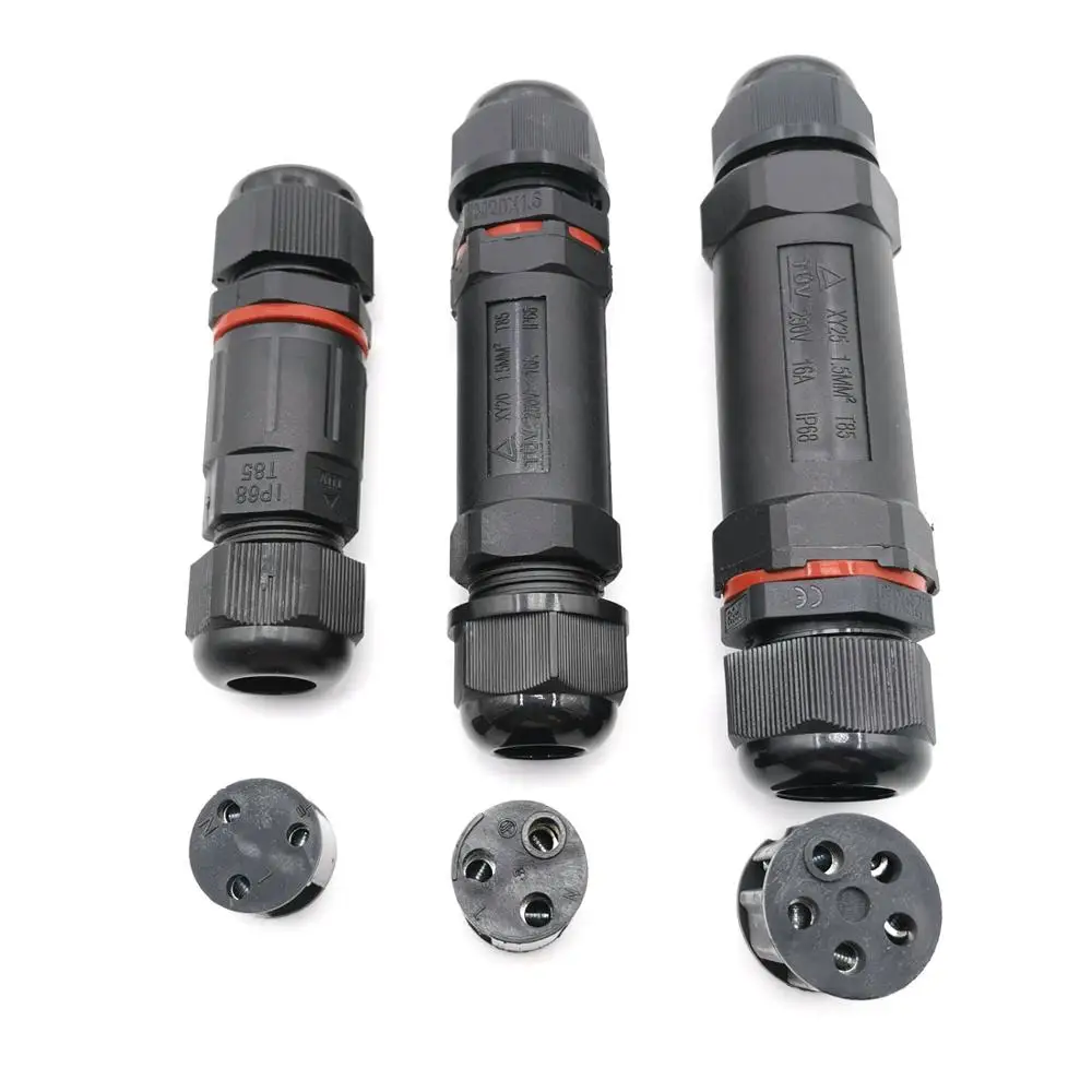 IP68 Waterproof Connector 3Pin 5Pin 250V 16a 6-12mm Electrical Terminal Adapter Wire Connector Screw Pin connector LED Light
IP68 Waterproof Connector 3Pin 5Pin 250V 16a 6-12mm Electrical Terminal Adapter Wire Connector Screw Pin connector LED Light