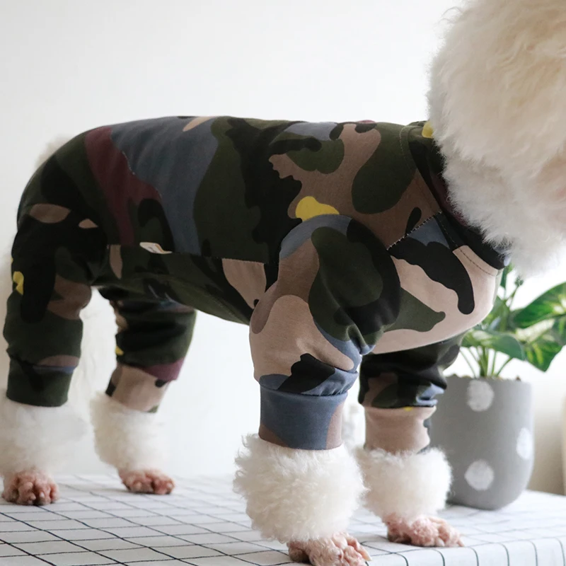 Spring Thin Pet Dog Jumpsuit Puppy Camouflage Printed Clothes Lycra Cotton Fabric For Small Dogs Pajamas Sweatshirt Chihuahua
Spring Thin Pet Dog Jumpsuit Puppy Camouflage Printed Clothes Lycra Cotton Fabric For Small Dogs Pajamas Sweatshirt Chihuahua