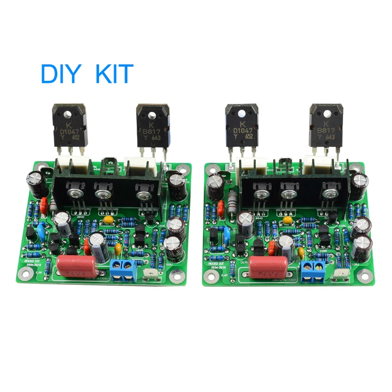 2PCS MX50 SE 100WX2 Dual Channels Audio Power amplifiers Board Diy Kit New Version
2PCS MX50 SE 100WX2 Dual Channels Audio Power amplifiers Board Diy Kit New Version