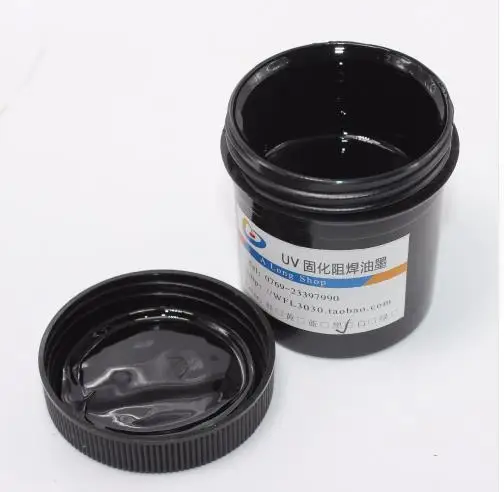 Super PCB UV photosensitive inks, Black PCB UV curable solder resist ink,solder mask UV ink
Super PCB UV photosensitive inks, Black PCB UV curable solder resist ink,solder mask UV ink