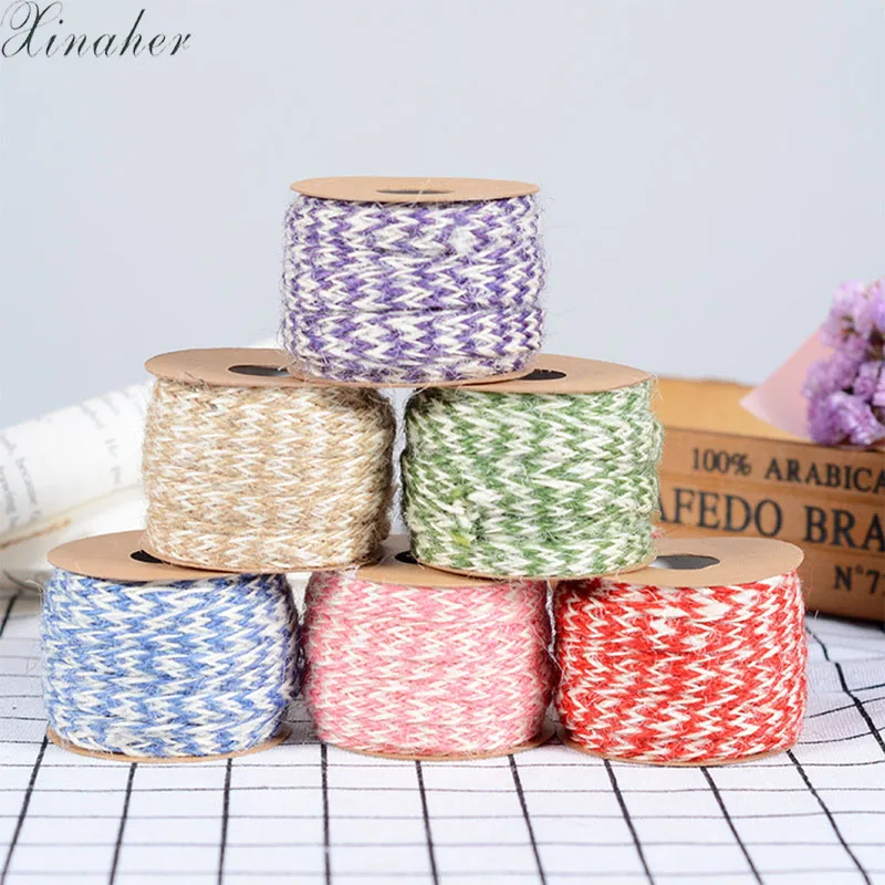 5m DIY Twisted Cords Gift Packaging Accessories Packing Decoration Wedding Party Packaging Double Color Cotton Baker Twine Rope
5m DIY Twisted Cords Gift Packaging Accessories Packing Decoration Wedding Party Packaging Double Color Cotton Baker Twine Rope