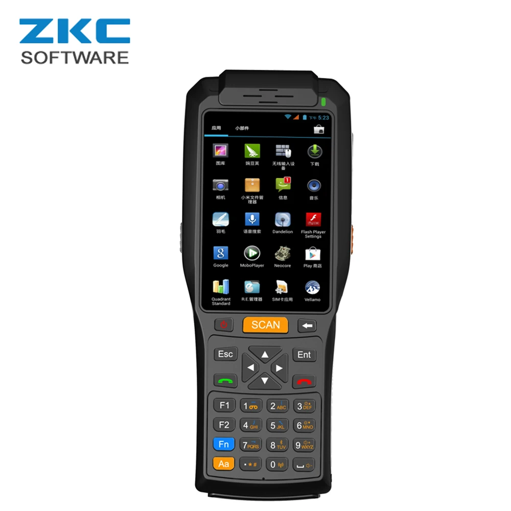 Фото Ручной сканер штрих-кода zk3g c PDA3506S 4G WiFi Android 1D 2D Qr-кода PDA со встроенным