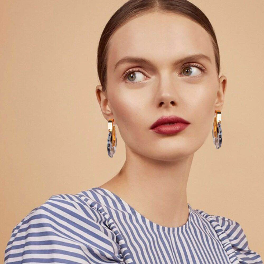 Oorbellen Alloy Women Direct Selling New Arrival Aretes Brinco Acrylic Round Earrings Women's Wedding Jewelry 2019
Oorbellen Alloy Women Direct Selling New Arrival Aretes Brinco Acrylic Round Earrings Women's Wedding Jewelry 2019