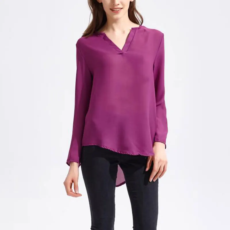 Spring Summer Casual Chiffon Blouse Women Loose V-Neck Long Sleeve Asymmetrical Tops Solid Office Blouses Plus Size 4X 7Q1181
Spring Summer Casual Chiffon Blouse Women Loose V-Neck Long Sleeve Asymmetrical Tops Solid Office Blouses Plus Size 4X 7Q1181