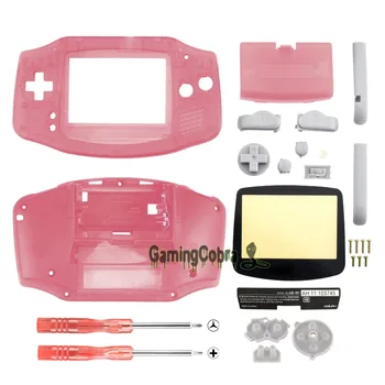 Clear Pink Full Housing Shell Buttons with Screen Len for Gameboy Advance - GBA006
Clear Pink Full Housing Shell Buttons with Screen Len for Gameboy Advance - GBA006