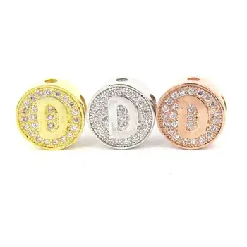 Multi-color Round Copper Beads Carved D Letters Craft Micro Pave CZ Alphabet Beads For Jewelry Making Bracelets & Necklaces 11mm
Multi-color Round Copper Beads Carved D Letters Craft Micro Pave CZ Alphabet Beads For Jewelry Making Bracelets & Necklaces 11mm