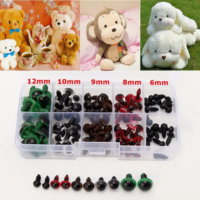6-12mm 100pcs Plastic Safety Eyes For Animal Puppet Crafts Teddy Bear Colorful Safety Eyes Doll Cartoon Animal Puppet Crafts
6-12mm 100pcs Plastic Safety Eyes For Animal Puppet Crafts Teddy Bear Colorful Safety Eyes Doll Cartoon Animal Puppet Crafts