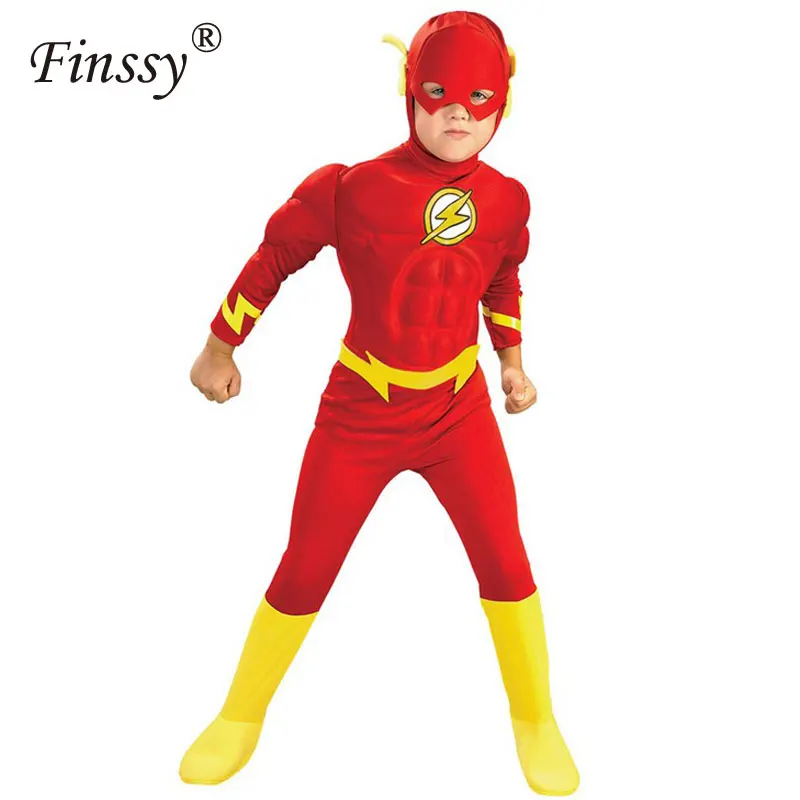 The Flash Cosplay Costume for Kids Superhero Fancy Dress Fantasia Halloween Costume for Childs Boys Muscle Clothing Mask Set
The Flash Cosplay Costume for Kids Superhero Fancy Dress Fantasia Halloween Costume for Childs Boys Muscle Clothing Mask Set