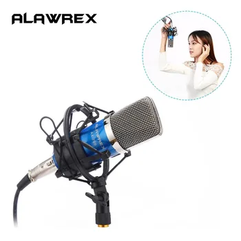 ALAWREX AX-700 Condenser Sound Recording Microphone Mic w/ Shock Mount & Cable for Radio Braodcasting Singing KTV Karaoke
ALAWREX AX-700 Condenser Sound Recording Microphone Mic w/ Shock Mount & Cable for Radio Braodcasting Singing KTV Karaoke