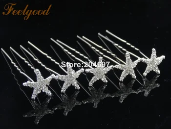 Feelgood 200pcs/lot Fashion Starfish Shape Crystal Hairpins Wedding Hair Pins Bridal Hair Accessories Women Hair Jewelry
Feelgood 200pcs/lot Fashion Starfish Shape Crystal Hairpins Wedding Hair Pins Bridal Hair Accessories Women Hair Jewelry
