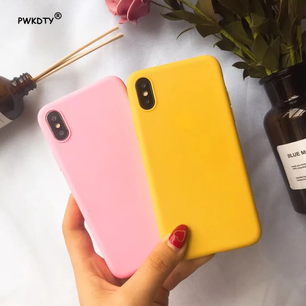 High Quality Candy Full Cover Case For iphone 5 5S SE 6 6S 7 8 Plus Soft TPU Silicone For iphone X XR XS Max back Cover Cases
High Quality Candy Full Cover Case For iphone 5 5S SE 6 6S 7 8 Plus Soft TPU Silicone For iphone X XR XS Max back Cover Cases