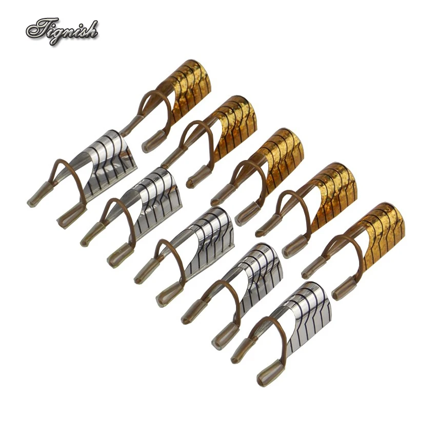 Tignish 5Pcs/Set Reusable Dual Silver/Golden Nail Aluminum Form For Nail Art Making C Curve Acrylic French Tips Nail Forms
Tignish 5Pcs/Set Reusable Dual Silver/Golden Nail Aluminum Form For Nail Art Making C Curve Acrylic French Tips Nail Forms
