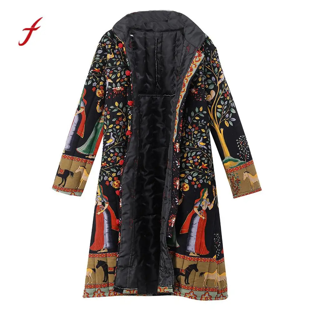 Feitong 2018 Simple Women Winter Warm Parkas Loose Long Sleeve Print Thickening Cotton Button Long Maxi Coats Female Jacket /PT
Feitong 2018 Simple Women Winter Warm Parkas Loose Long Sleeve Print Thickening Cotton Button Long Maxi Coats Female Jacket /PT