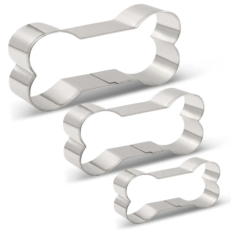 KENIAO Dog Bone / Dog Biscuit Cookie Cutters for Homemade Treats Cookie Cutter - Large/Medium/Small Cutters - Stainless Steel
KENIAO Dog Bone / Dog Biscuit Cookie Cutters for Homemade Treats Cookie Cutter - Large/Medium/Small Cutters - Stainless Steel