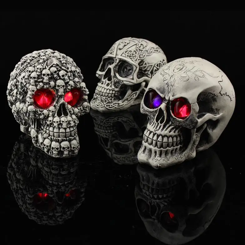 Glowing Skull Halloween Decoration Creative Toy Funny Spoof Horror Props Resin Skull Ornaments Halloween Masquerade Decoration
Glowing Skull Halloween Decoration Creative Toy Funny Spoof Horror Props Resin Skull Ornaments Halloween Masquerade Decoration