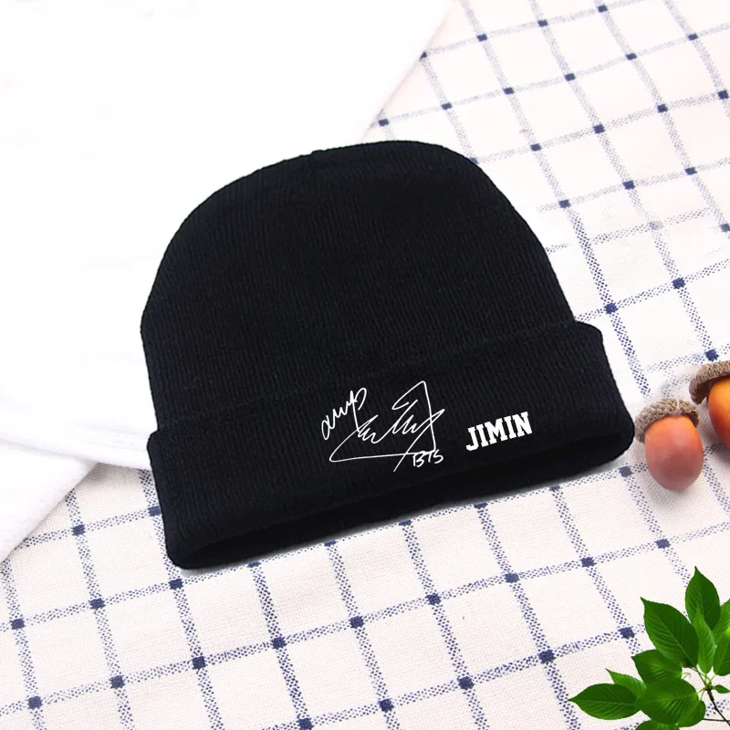 kpop NEW JUNGKOOK Korean knitted hat Jimin Suga Signature hat kpop Warm hats winter hats for men and women
kpop NEW JUNGKOOK Korean knitted hat Jimin Suga Signature hat kpop Warm hats winter hats for men and women