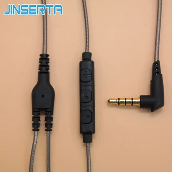 JINSERTA 3.5mm DIY Earphone Audio Cable with Mic Controller 128cm Repair Replacement Headphone Wire CTIA Standard Jack
JINSERTA 3.5mm DIY Earphone Audio Cable with Mic Controller 128cm Repair Replacement Headphone Wire CTIA Standard Jack