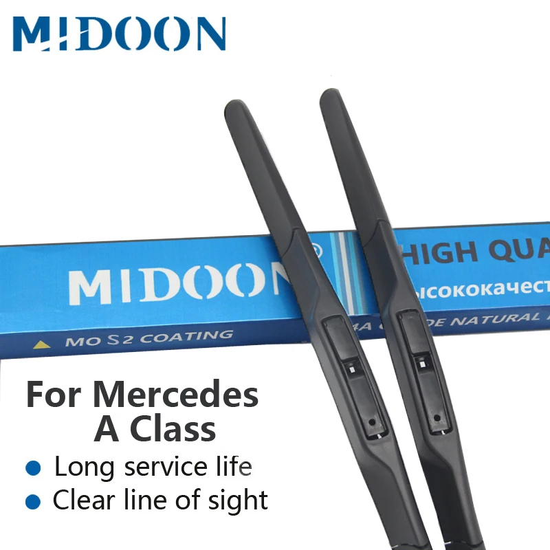 MIDOON Wiper Blades for Mercedes Benz A Class W168 W169 W176 A140 A150 A160 A170 A180 A190 A200 A210 A220 A250 A45 AMG CDI
MIDOON Wiper Blades for Mercedes Benz A Class W168 W169 W176 A140 A150 A160 A170 A180 A190 A200 A210 A220 A250 A45 AMG CDI