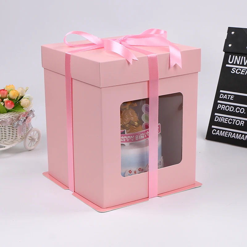 Event Party 6/8 Inch Thickened Pink Blue paperboard Window Cake Decorating Packaging Baking Square Gift Box 5 pcs/lot
Event Party 6/8 Inch Thickened Pink Blue paperboard Window Cake Decorating Packaging Baking Square Gift Box 5 pcs/lot