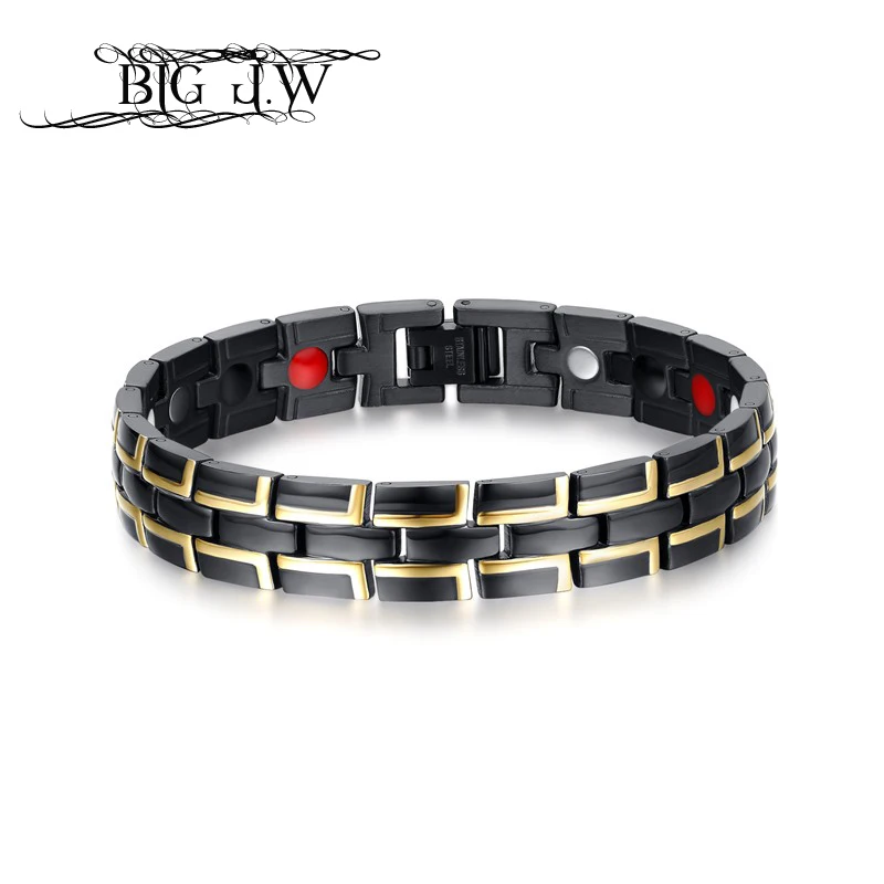 BIG J.W Silver Color Men's Energy Health Bracelets & Bangles Men's Jewelry Magnetic Therapy Power Stainless Steel Charm Bracelet
BIG J.W Silver Color Men's Energy Health Bracelets & Bangles Men's Jewelry Magnetic Therapy Power Stainless Steel Charm Bracelet