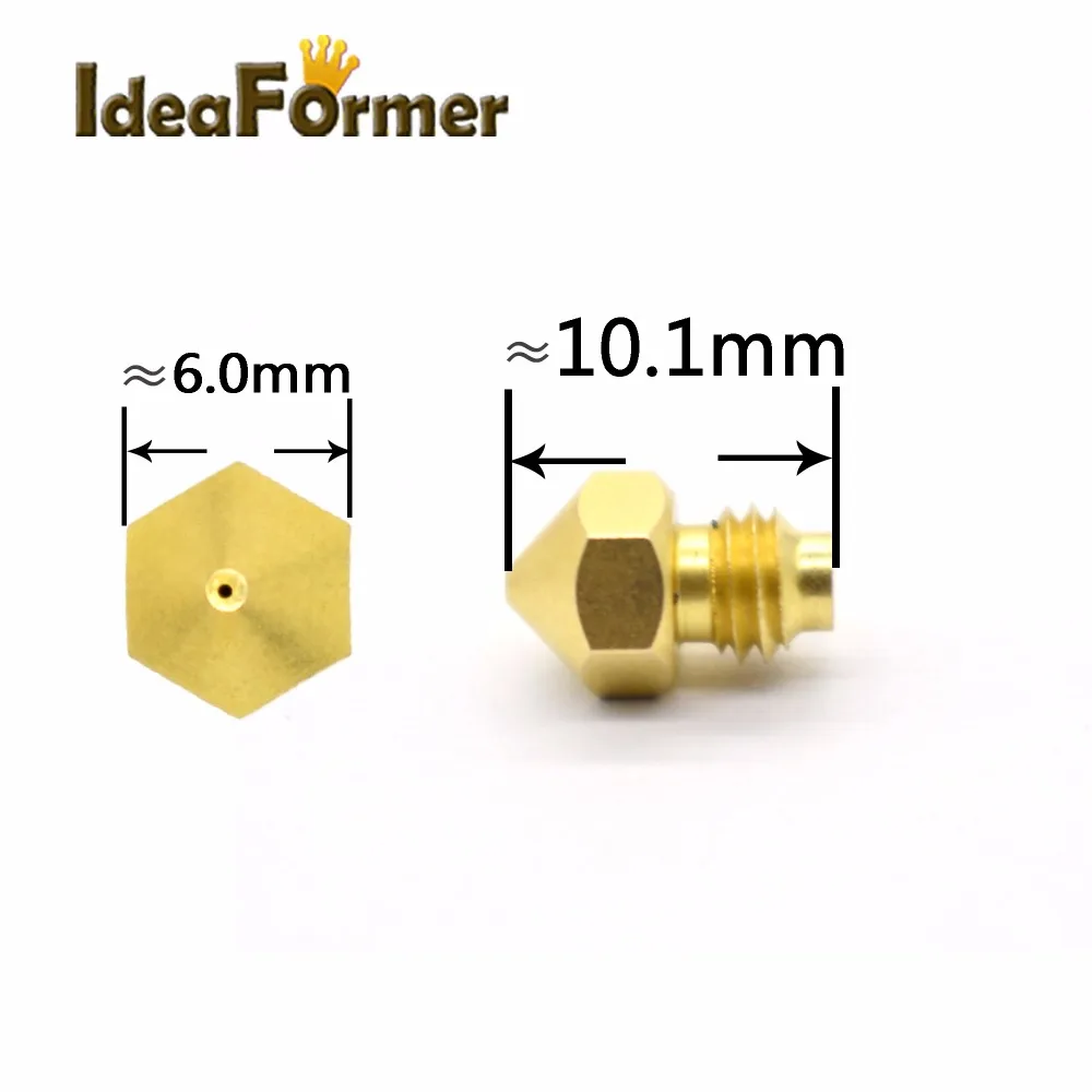 50/100pcs Nozzle in M5 Threaded Screw 0.4mm 1.75mm for 2 In 1 out heat block of V6 3D Printer parts accessories
50/100pcs Nozzle in M5 Threaded Screw 0.4mm 1.75mm for 2 In 1 out heat block of V6 3D Printer parts accessories