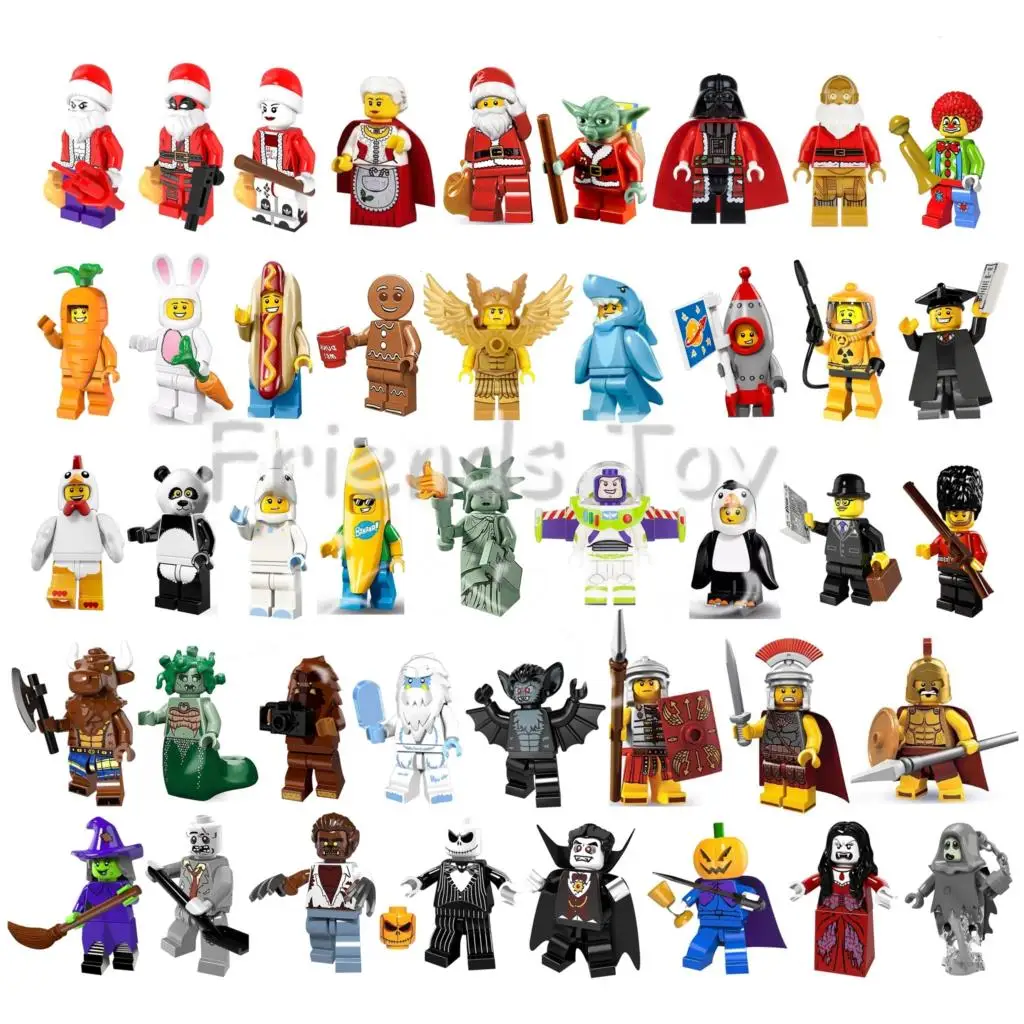 43pcs Vampire Circus Clown Businessman Minotaur Santa Yeti Big Foot Medusa Buzz Lightyear Pumpkin Mini Man
43pcs Vampire Circus Clown Businessman Minotaur Santa Yeti Big Foot Medusa Buzz Lightyear Pumpkin Mini Man