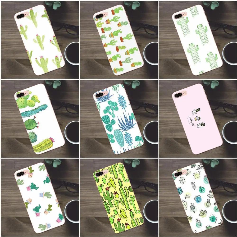 Cactus Print For Apple iPhone X 4 4S 5 5C SE 6 6S 7 8 Plus Galaxy A3 A5 J1 J2 J3 J5 J7 2017 Diy Luxury Protector Phone Case | Мобильные
