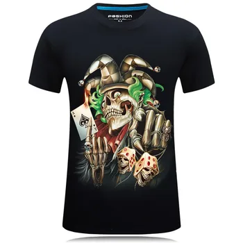 New Vogue Men Magic Clown 2D Printing Short-sleeved Fashion Men Stereo Round Neck T-shirts For Male Nice Plus Size
New Vogue Men Magic Clown 2D Printing Short-sleeved Fashion Men Stereo Round Neck T-shirts For Male Nice Plus Size