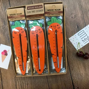 12cm Carrot Shape Multifunctional Wood Ruler Measuring Straight Ruler Tool Promotional Gift Stationery
12cm Carrot Shape Multifunctional Wood Ruler Measuring Straight Ruler Tool Promotional Gift Stationery