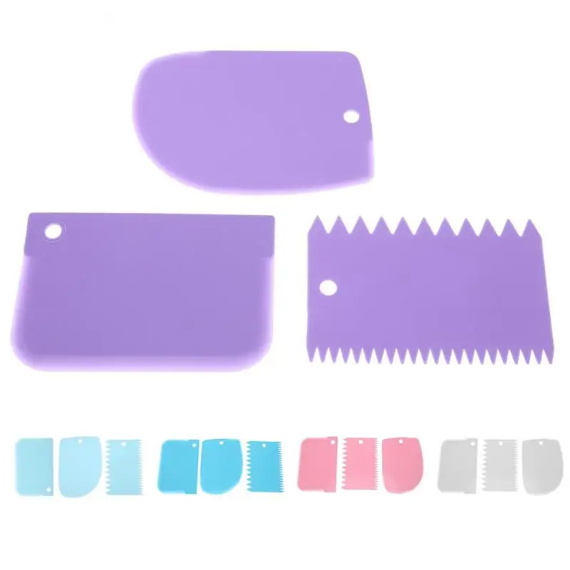 Cake Scraper Dough Icing Fondant Plastic Cake Decorating Bakieware Pastry Jagged Edge Spatulas Cutter DIY Baking Tool 3pcs
Cake Scraper Dough Icing Fondant Plastic Cake Decorating Bakieware Pastry Jagged Edge Spatulas Cutter DIY Baking Tool 3pcs