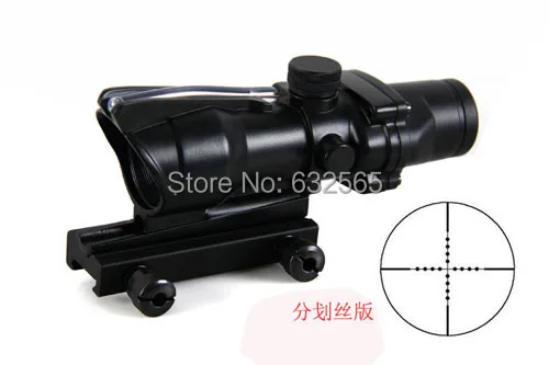 New 4x32 ACOG style air gun rifle scope tactical weapons pistol riflescope with 20mm rail mount for arms
New 4x32 ACOG style air gun rifle scope tactical weapons pistol riflescope with 20mm rail mount for arms