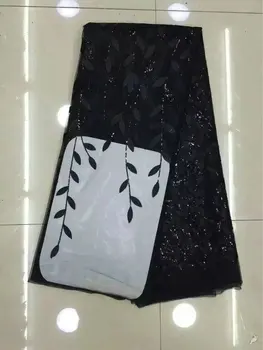 Latest Black French African Lace Fabric High Quality African Embroidered Tulle Lace Fabric for 2017 Wedding Dress
Latest Black French African Lace Fabric High Quality African Embroidered Tulle Lace Fabric for 2017 Wedding Dress