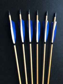 6pcs blue and white tranditional wooden arrow turkey feather wood arrows archery bow hunting shooting
6pcs blue and white tranditional wooden arrow turkey feather wood arrows archery bow hunting shooting