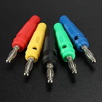 20 pcs 5 Color Amplifier Speaker Binding Post Nickel Plated 4mm Banana Jack Plug FOR Audio male Connectors Solder 55mm
20 pcs 5 Color Amplifier Speaker Binding Post Nickel Plated 4mm Banana Jack Plug FOR Audio male Connectors Solder 55mm