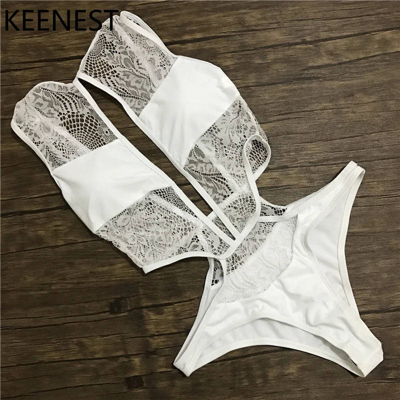 KEENEST пляжный спортивный комплект бикини из двух предметов купальник бюстгальтер